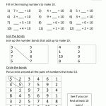 Number Bonds To 10 Worksheets | Printable Number Bond Worksheets