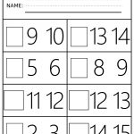 Number Order Kindergarten Free Printable Worksheets: Numbers 1 20 | Frame Games Printable Worksheets