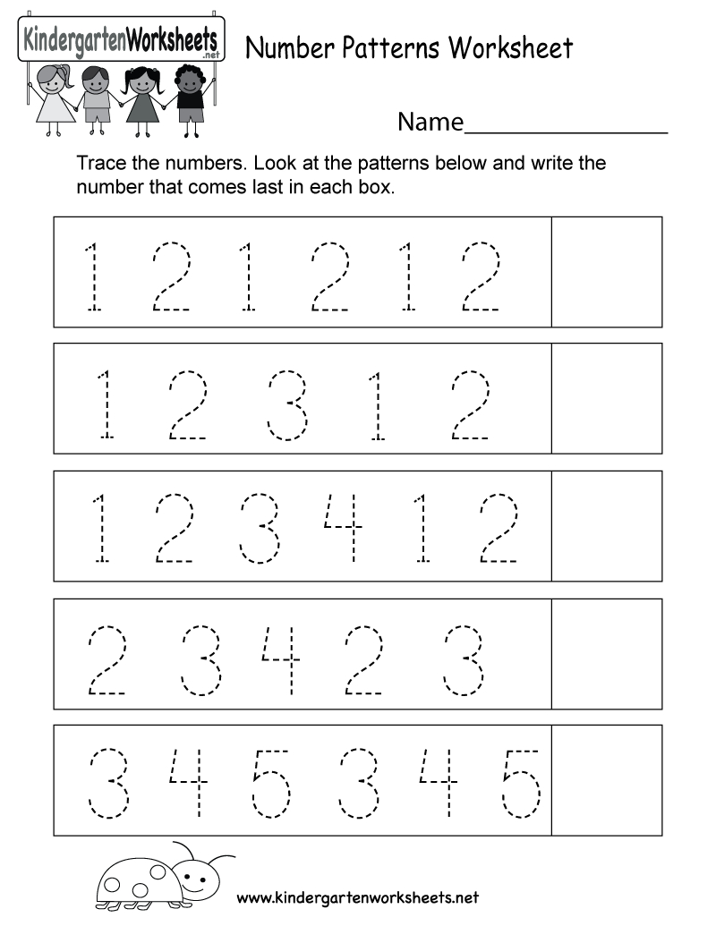 Growing And Shrinking Number Patterns A Patterning Worksheet Printable Number Pattern