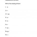 Numbers 1 To 20. Fill The Missing Letters Worksheet   Free Esl | Fill In The Missing Letters In Words Printable Worksheets