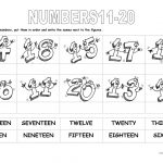 Numbers 11 20 Worksheet   Free Esl Printable Worksheets Madeteachers | French Numbers 1 20 Printable Worksheets