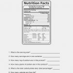 Nutrition Fact Food Label Worksheet Free Printable H10Eo10, Food | Free Printable Nutrition Worksheets