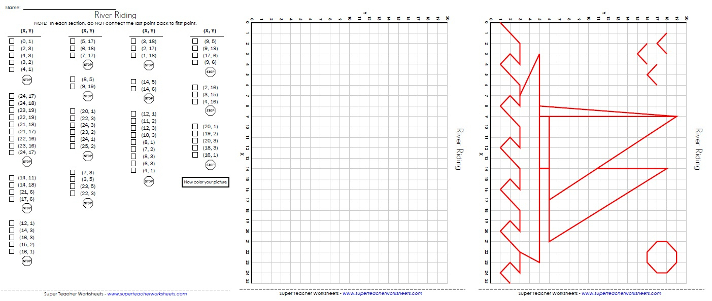 Ordered Pairs And Coordinate Plane Worksheets - Free Printable | Free Printable Coordinate Grid Worksheets