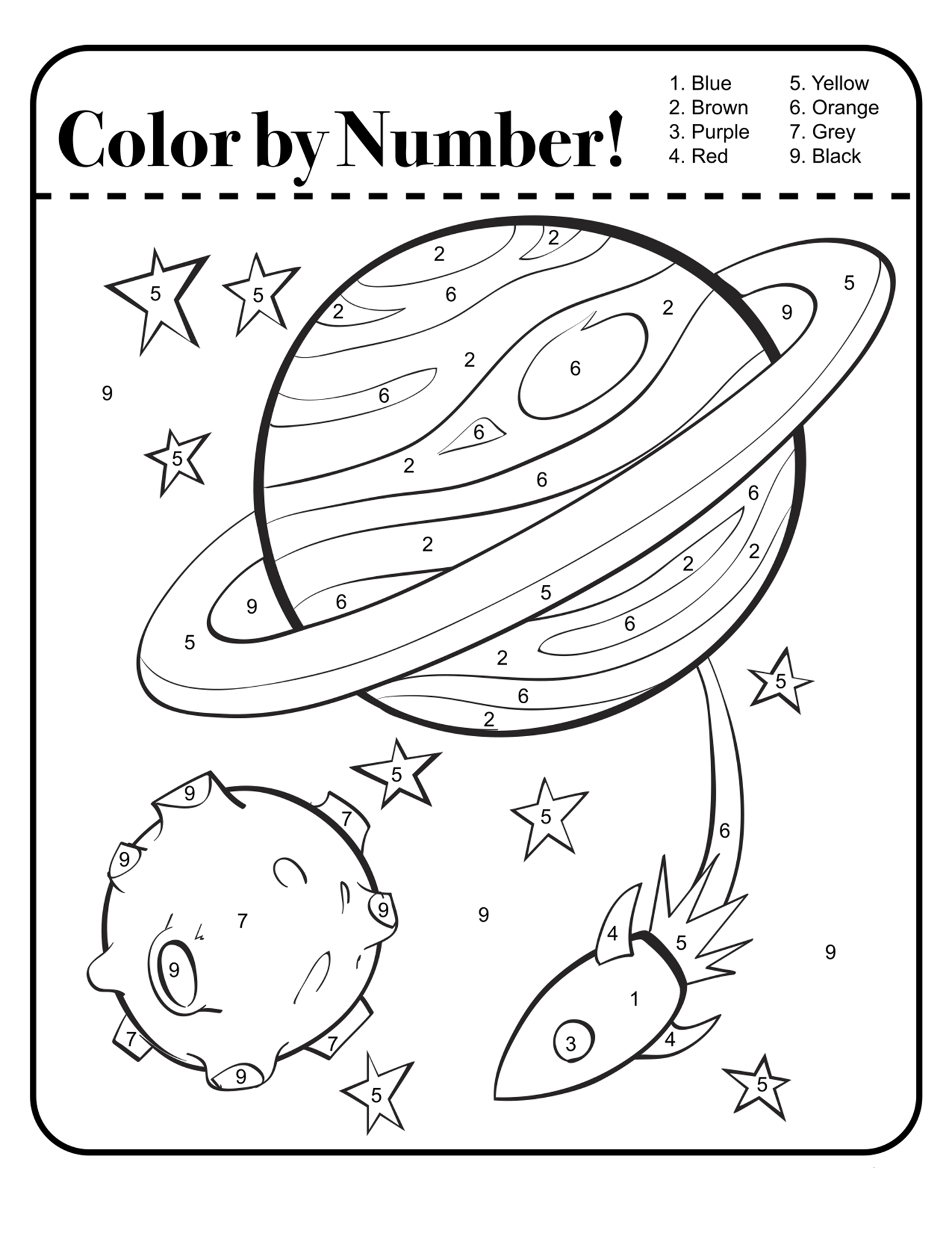 Outer Space Worksheets Easy | Kiddo Shelter | Space Printable Worksheets