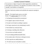 Oxymoron Figurative Language Worksheets | Englishlinx Board | Free Printable Literary Elements Worksheets