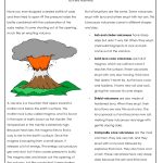Parts Of A Volcano Printable | Volcano Worksheets | Science Lessons | Printable Volcano Worksheets