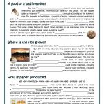 Passive   Inventors And Inventions Worksheet   Free Esl Printable | Inventions Printable Worksheets