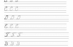 Printable Cursive Handwriting Worksheets Alphabet
