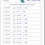Percentages | Math Percentages Worksheets Printable
