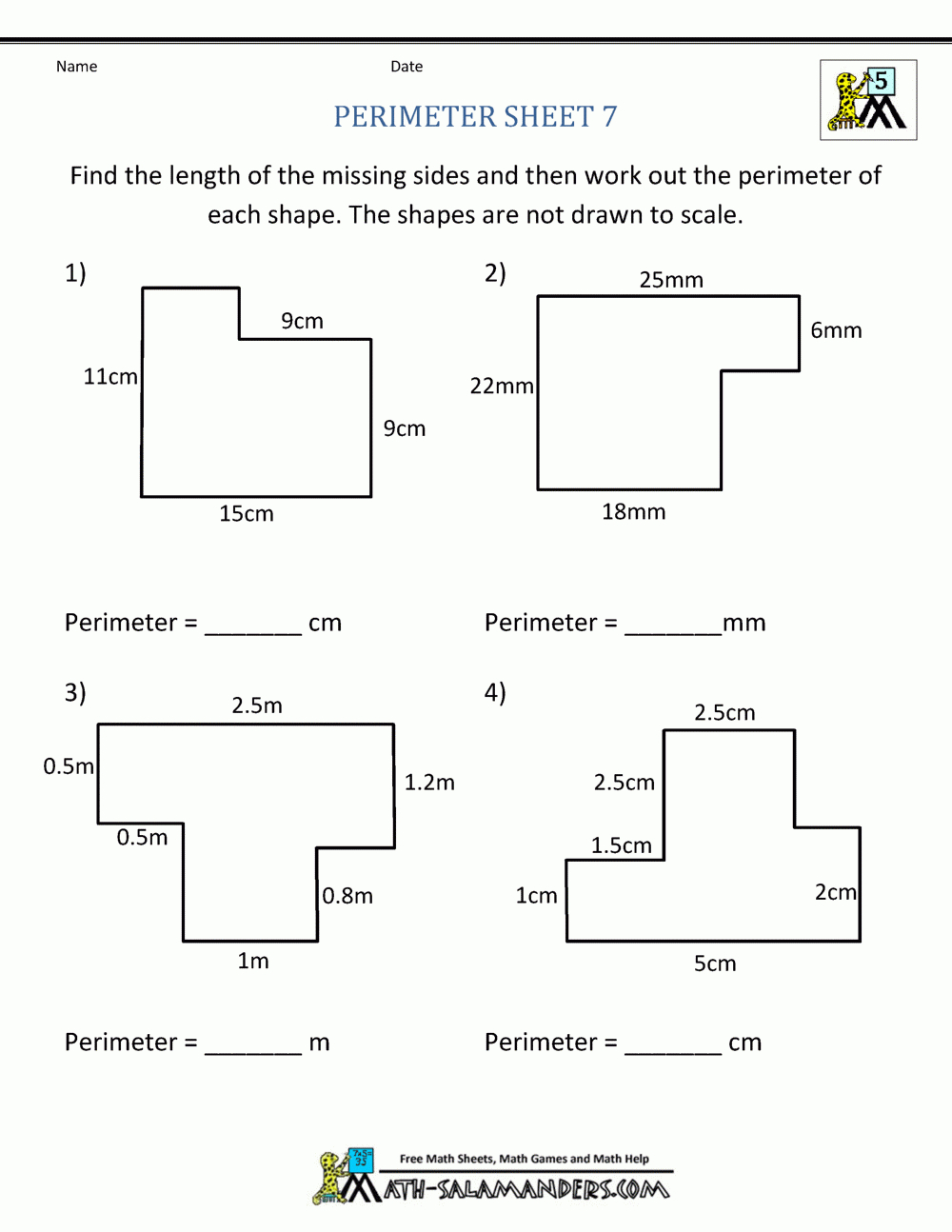 Perimeter Worksheets | Free Printable Perimeter Worksheets 3Rd Grade