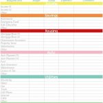 Personal Budget Planner Spreadsheet Excel Template Free Printable | Budget Helper Worksheet Printable