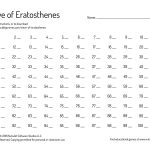 Pinbubbly Primes On Bubbly Primes | Fractions Worksheets | Sieve Of Eratosthenes Worksheet Printable