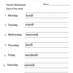 Pindesiree Roffers On French 2015 16 | French Worksheets, French | Printable French Worksheets Days Of The Week