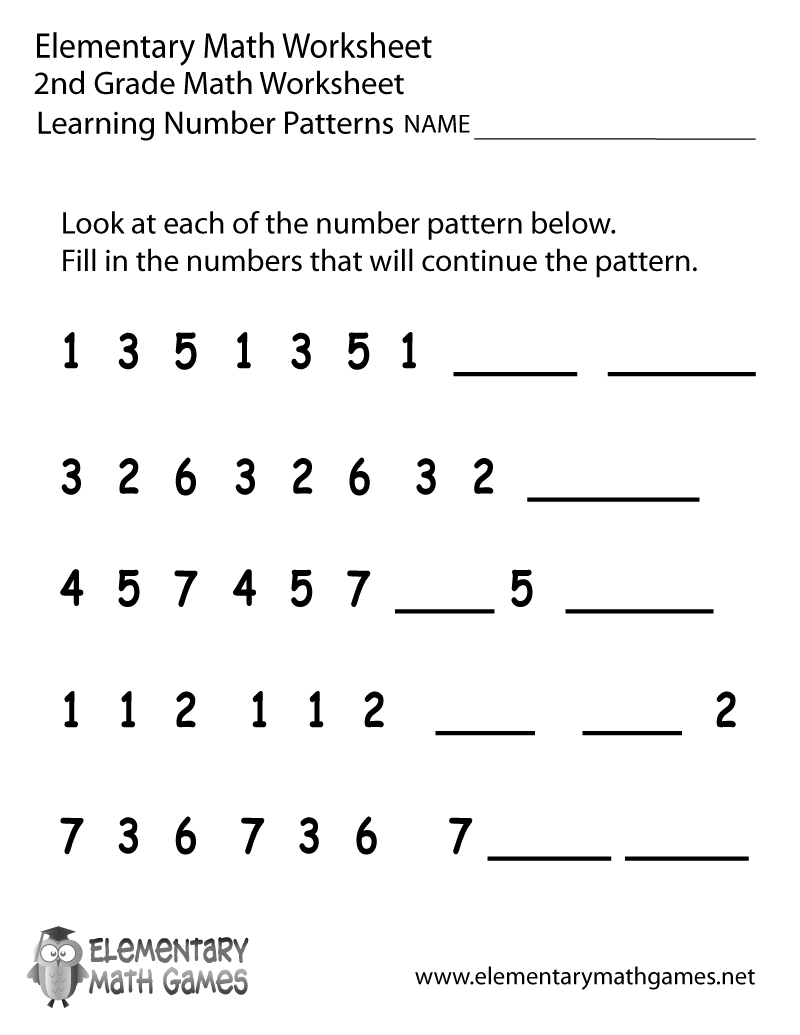 Pinwomanofgodde On Lesson Planning Math Worksheets 2Nd Grade Printable Number Pattern