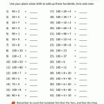 Place Value Worksheet   Numbers To 200 | Free Printable Place Value Worksheets For First Grade