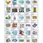Places In A Town   Multiple Worksheet   Free Esl Printable | Places In Town Worksheets Printables