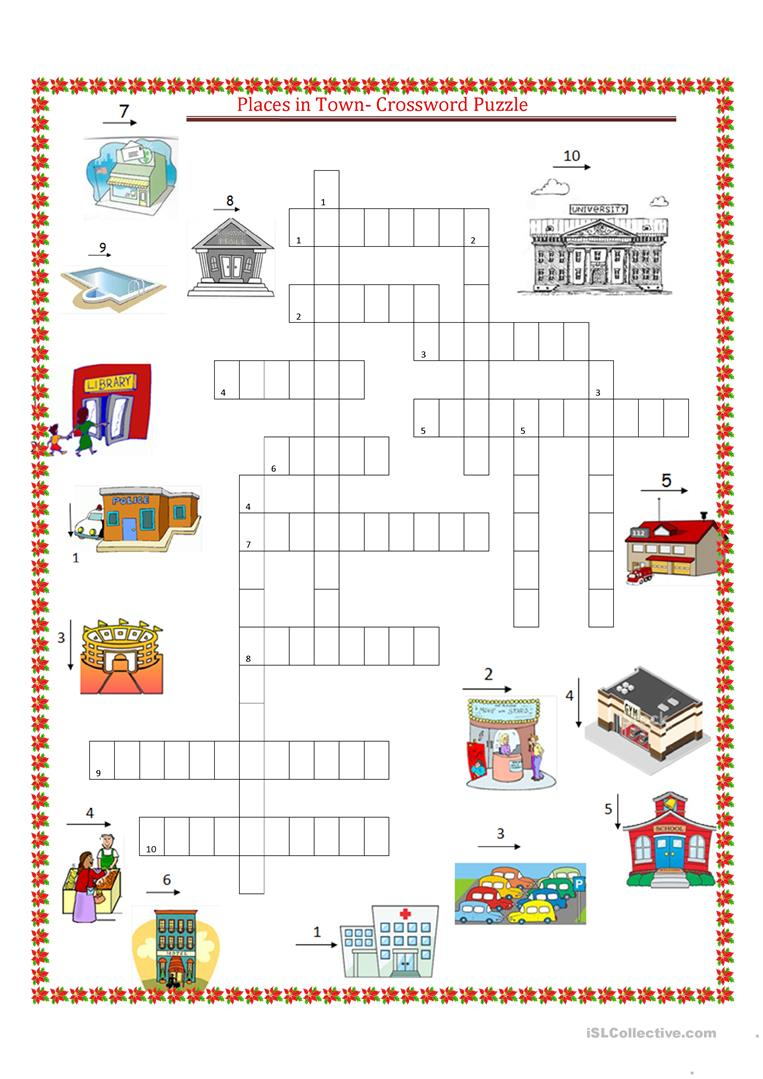 Places In Town Worksheet Free Esl Printable Worksheets Made Places 
