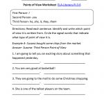 Point Of View Worksheet Ela Literacy.ri.3.6 Reading Informational | 3Rd Grade Language Arts Worksheets Printables