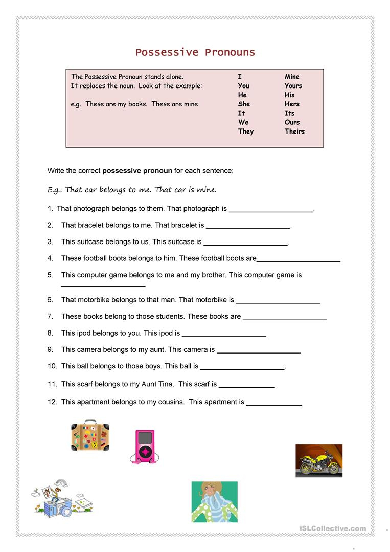 adjectival-possessive-pronoun-worksheet