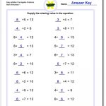 Pre Algebra | Free Printable Algebra Worksheets Grade 6