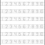Pre K Number Writing Worksheets   Number Tracing – 4 Worksheets Free | Pre K Printable Worksheets