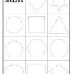 Preschool Shapes Tracing Worksheet | Printable Worksheets | Free Printable Tracing Worksheets For Preschoolers