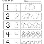 Preschool Worksheet Using Numbers   Free Kindergarten Math Worksheet | Free Printable Preschool Math Worksheets