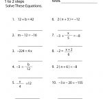 Print The Free Solving Equations Algebra 1 Worksheet   Printable Version | Printable Solving Equations Worksheets