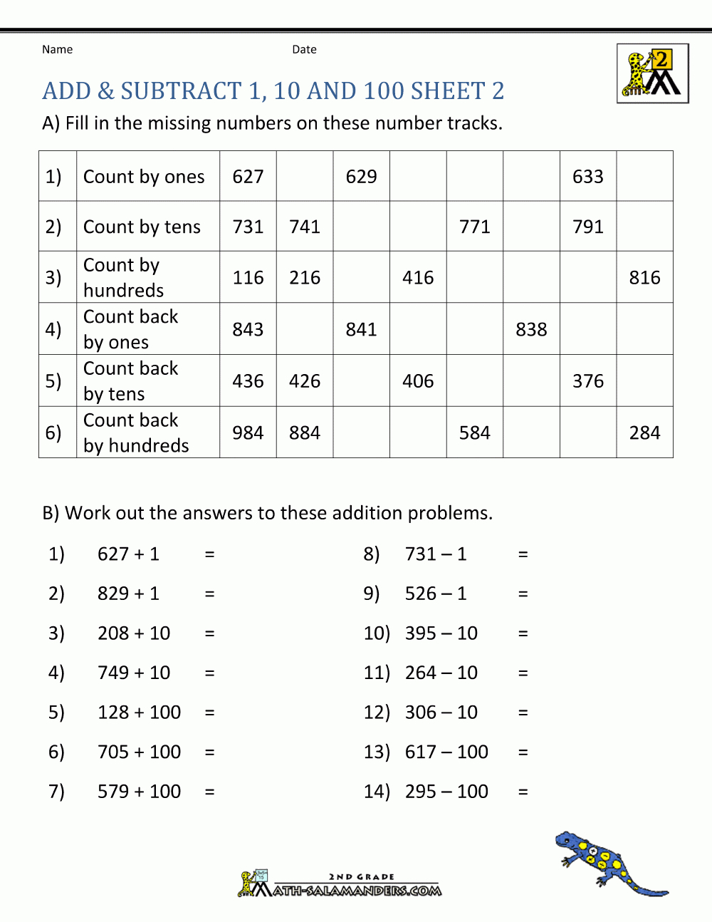 addition and subtraction worksheets grade 3