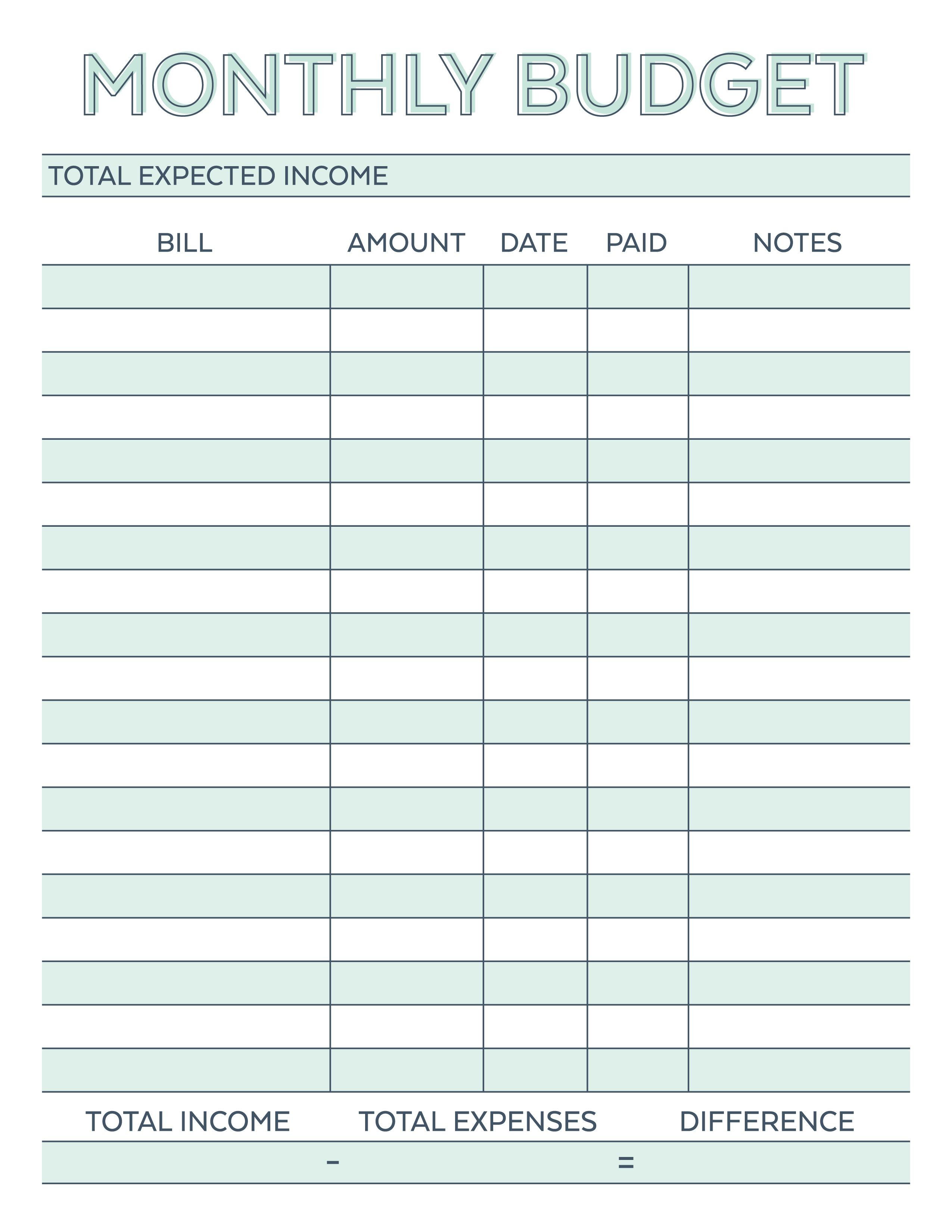 Printable Budget Worksheet New Pinmelody Vliem On Printables Bud | Printable Budget Worksheet