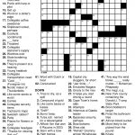 Printable Crosswords For Adults Free Printable Crossword Puzzles | Free Printable Crossword Puzzle Worksheets
