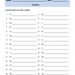 Printable Factors And Multiples Worksheets 4Th Grade | Printable School Worksheets For 4Th Graders