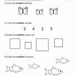 Printable Kindergarten Math Worksheets Comparing Numbers And Size | K2 Maths Worksheets Printable