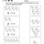 Printable Subtraction Worksheet   Free Kindergarten Math Worksheet | Printable Subtraction Worksheets