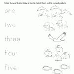 Printable Toddler Worksheets Matching 1 5 | Learning Printable | Printable Toddler Worksheets