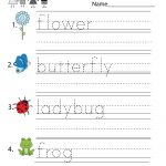 Printable Worksheets For Kids – With Grade 4 English Also Numeracy | Printable Spelling Worksheets For Kindergarten