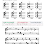 Printables & Audio For Piano Units 1 5: Lessons 1 100   Hoffman | Beginner Piano Worksheets Printable Free