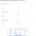 Quiz & Worksheet   Celsius & Fahrenheit Conversions | Study | Temperature Conversion Worksheets Printable