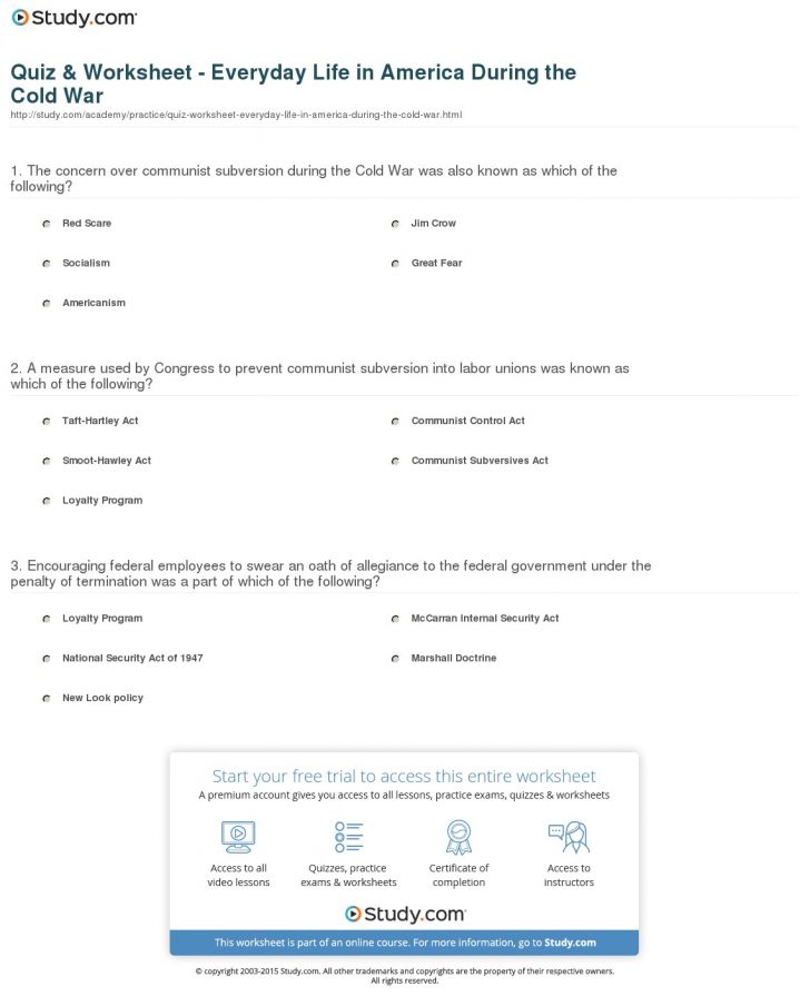quiz-worksheet-everyday-life-in-america-during-the-cold-war-cold