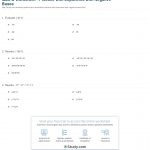 Quiz & Worksheet   Practice With Exponents With Negative Bases | Negative Exponents Worksheets Printable