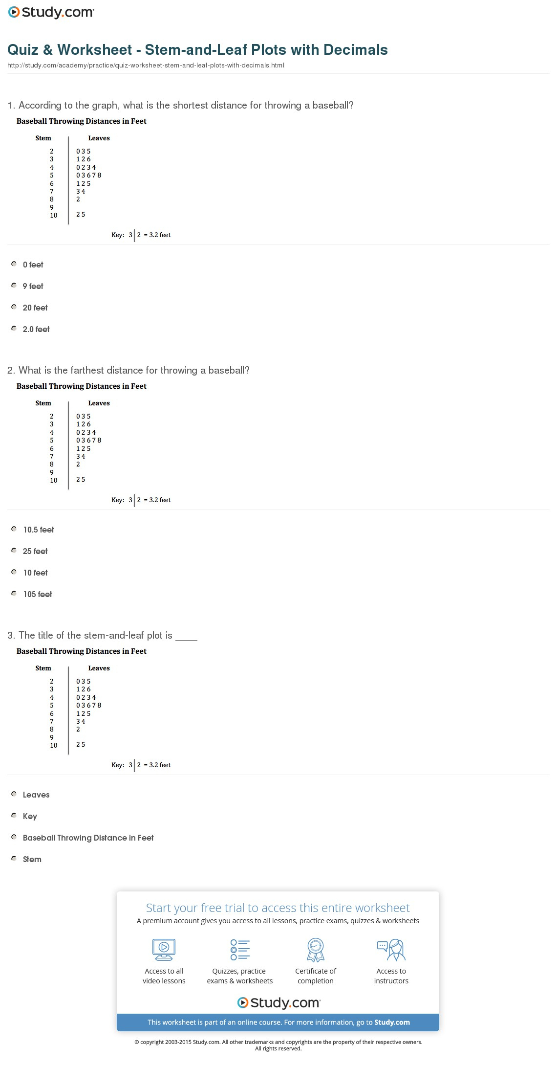 Stem And Leaf Plot Printable Worksheets Printable Worksheets