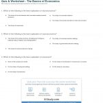 Quiz & Worksheet   The Basics Of Economics | Study | Free Printable Economics Worksheets