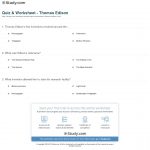 Quiz & Worksheet   Thomas Edison | Study | Thomas Edison Printable Worksheets