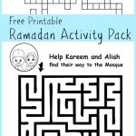 Ramadan Maze And Crossword Printable Activities   In The Playroom | Ramadan Worksheets Printables