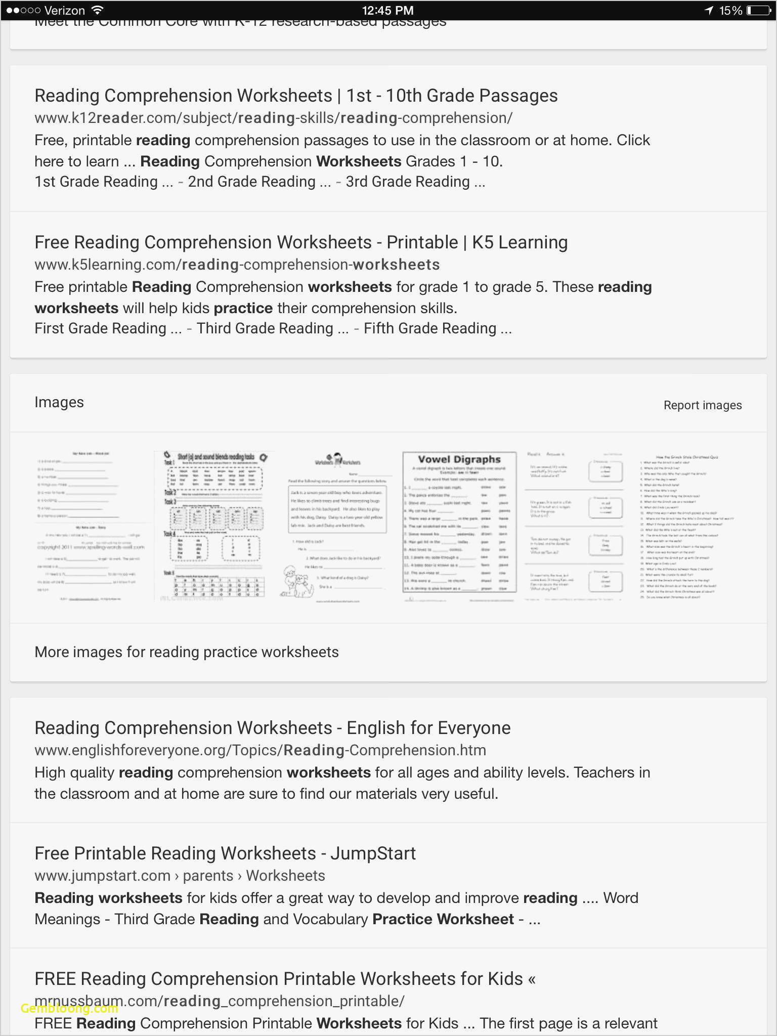 Reading Comprehension Worksheets For 1St Grade - Cramerforcongress | Free Printable Worksheets Reading Comprehension 5Th Grade