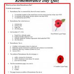 Remembrance Day Quiz Worksheet   Free Esl Printable Worksheets Made | Memorial Day Free Printable Worksheets