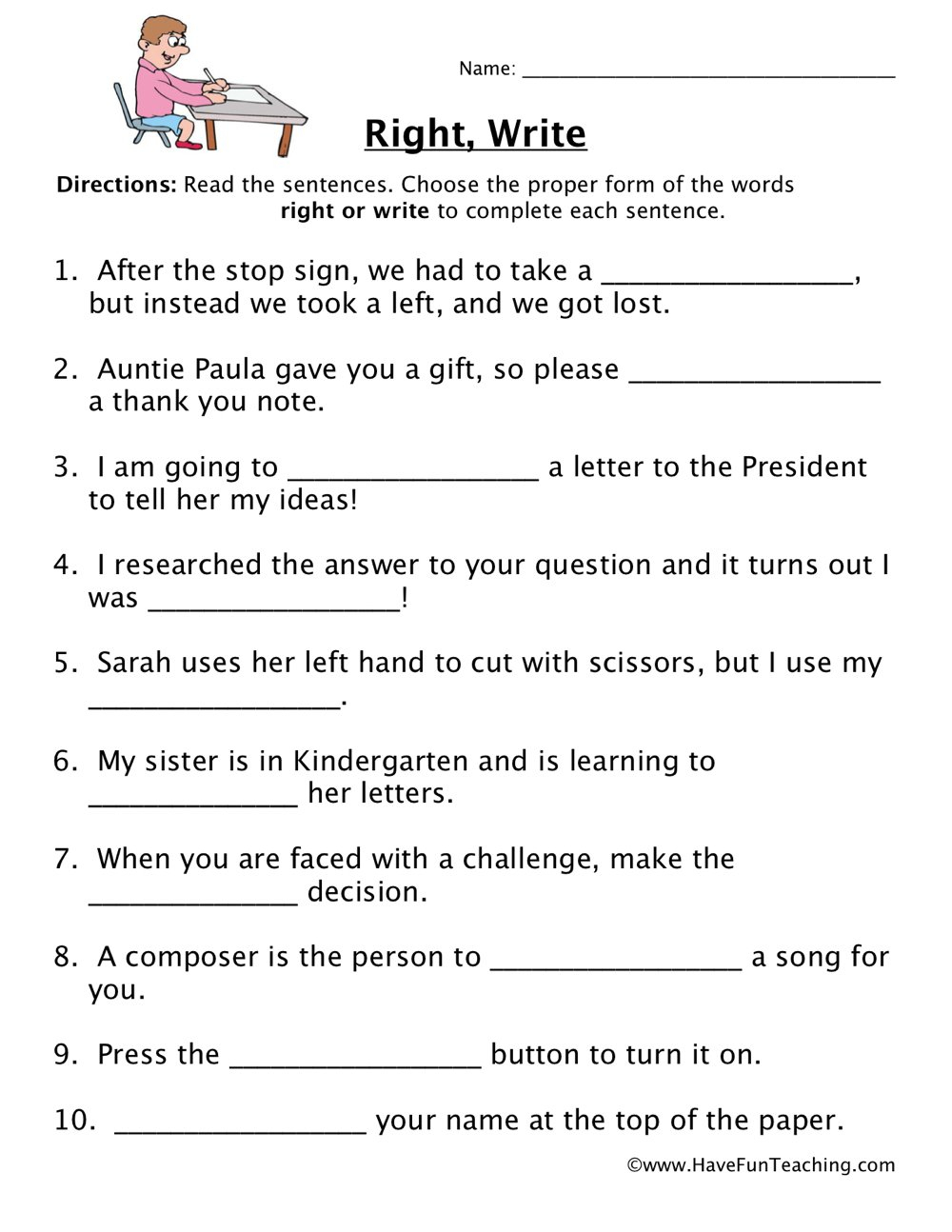 homophones-worksheets