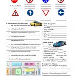 Road Safety, Traffic Signs And Directions Worksheet   Free Esl | Free Printable Traffic Signs Worksheets