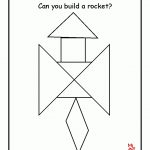 Rocket Tangram Printable | Preschool   Space | Tangram Puzzles | Tangram Worksheet Printable Free