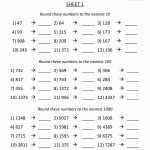 Rounding Numbers Worksheets Nearest 10 100 1000 1 | Education | Free Printable 4Th Grade Rounding Worksheets